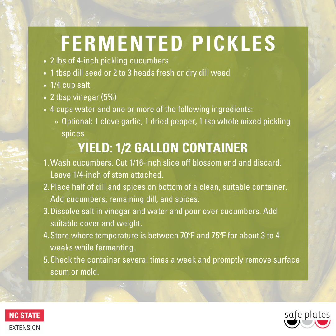 Fermented Pickles recipe