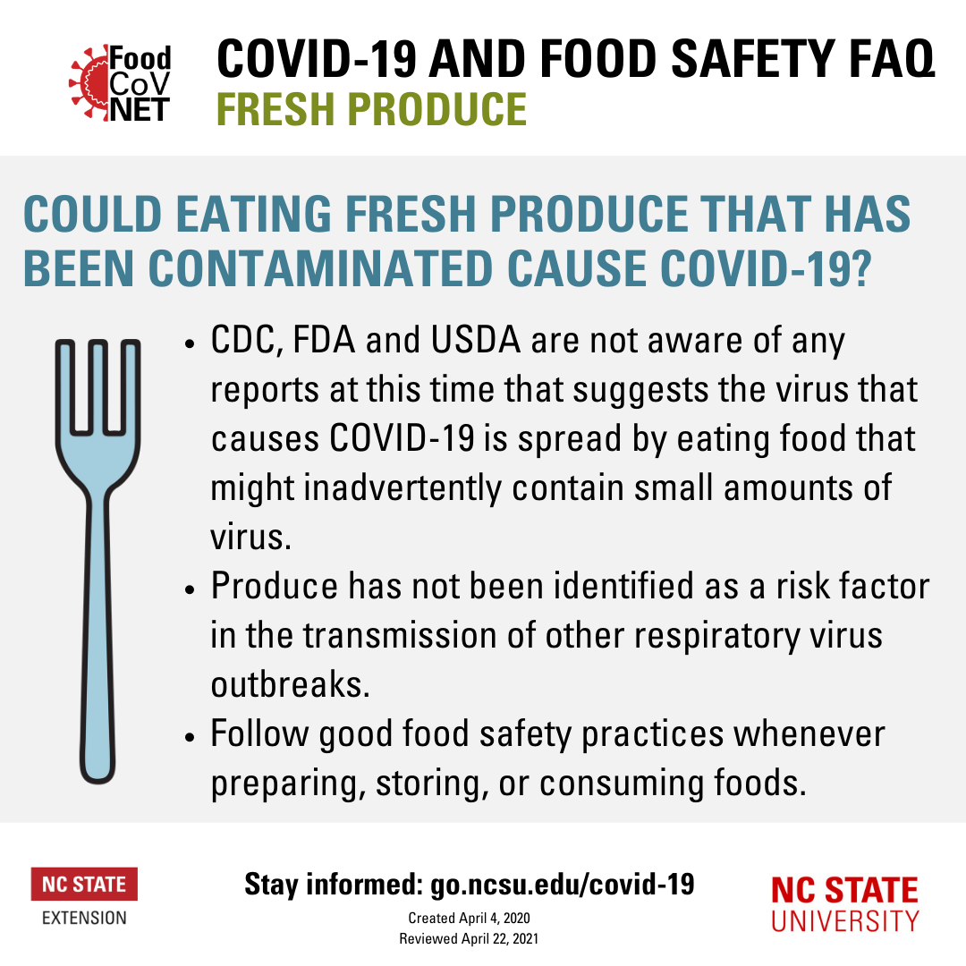 Food Safety in the Time of COVID-19: Tips on handling fresh